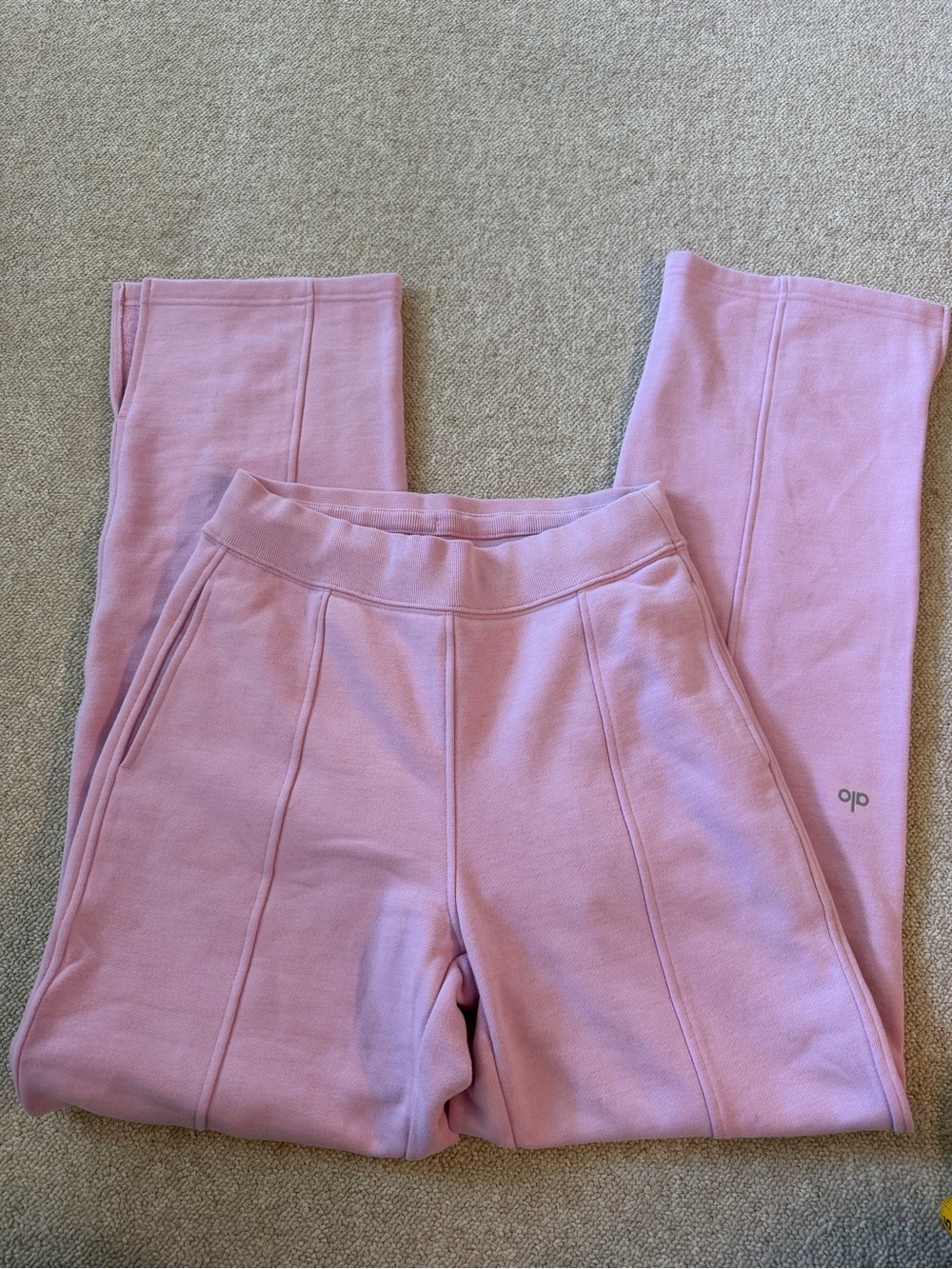 ALO Yoga Pink Track Pants Joggers